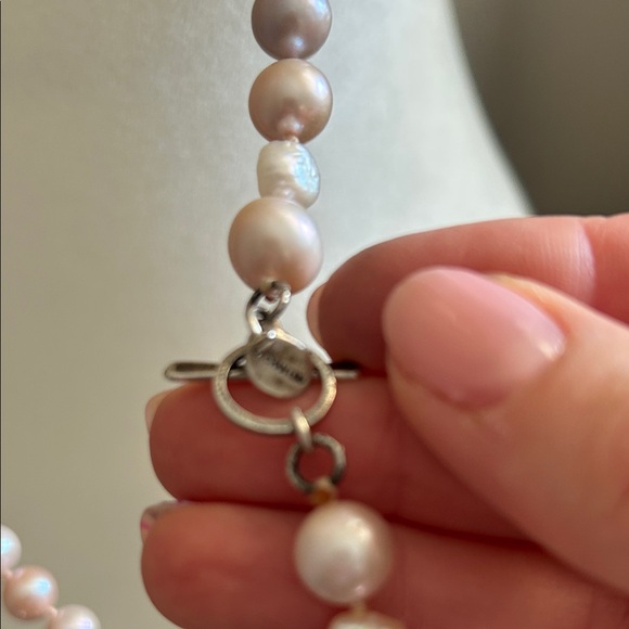 Chan Luu Pink and Cream Pearl Necklace - Picture 2 of 4